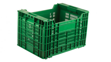 Caja apilable rejillada de 500x352x315 mm reforzada