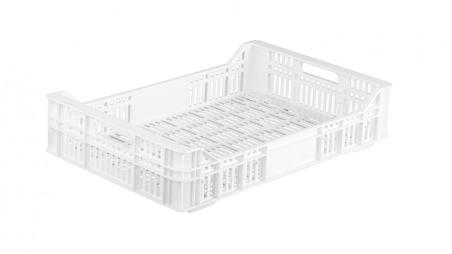 Caja apilable ranurada 500x327x108 mm.
