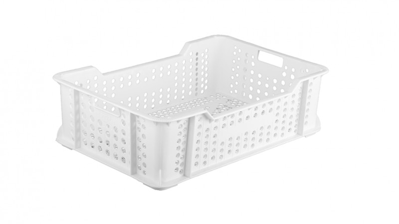 Caja apilable con fondo perforado 540x360x157 mm.