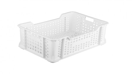 Caja apilable con fondo perforado 540x360x157 mm.