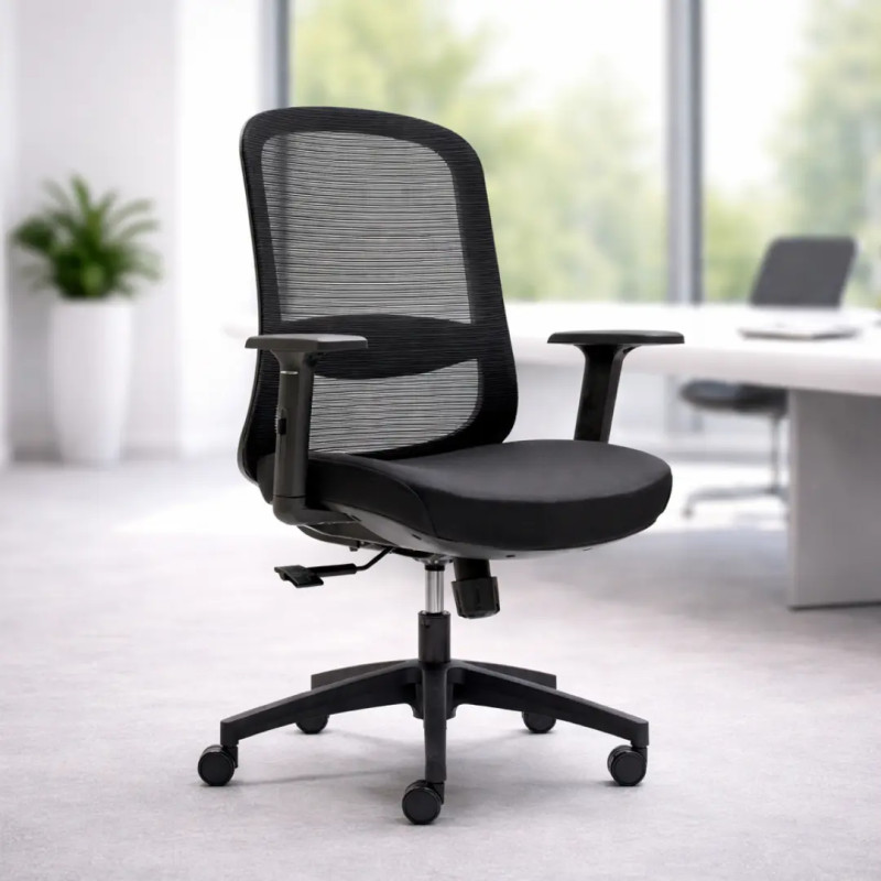 Silla de oficina en malla modelo Libia