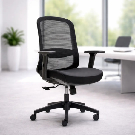 Silla de oficina en malla modelo Libia