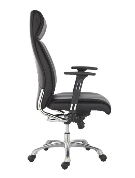 Sillón de dirección tapizado en ecopiel modelo Malmo
