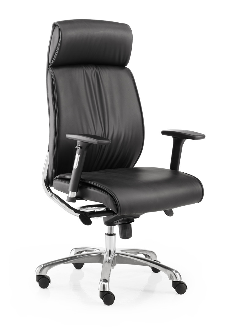 Sillón de dirección tapizado en ecopiel modelo Malmo