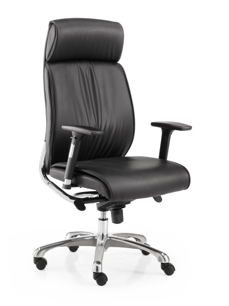 Sillón de dirección tapizado en ecopiel modelo Malmo