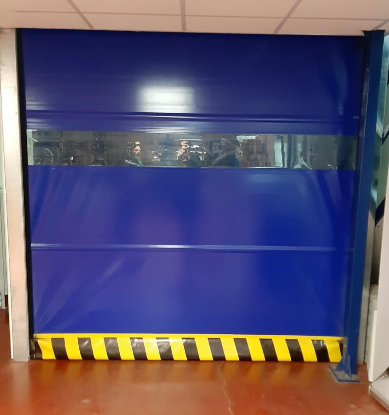 Puerta automática apilable