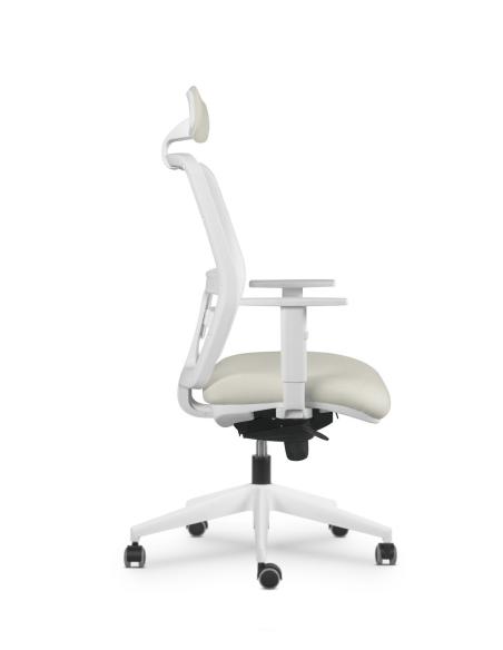 Silla con carcasa blanca modelo Kenia