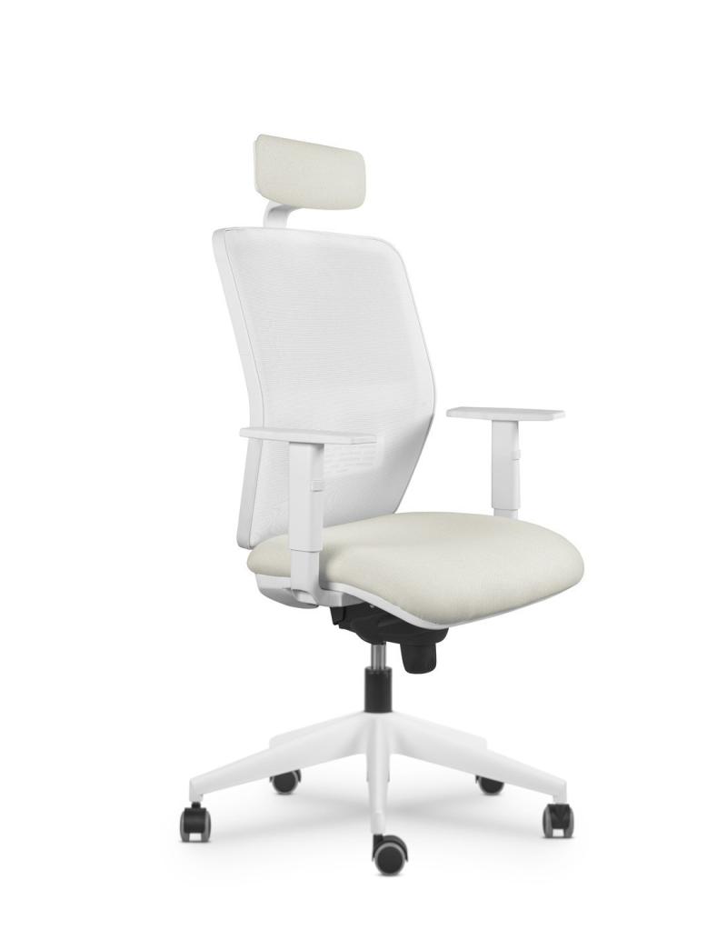 Silla con carcasa blanca modelo Kenia