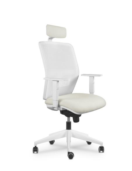 Silla con carcasa blanca modelo Kenia