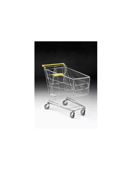 Carro metálico de supermercado
