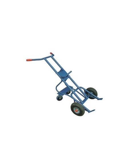 Carro para transporte de bidones con 4 ruedas