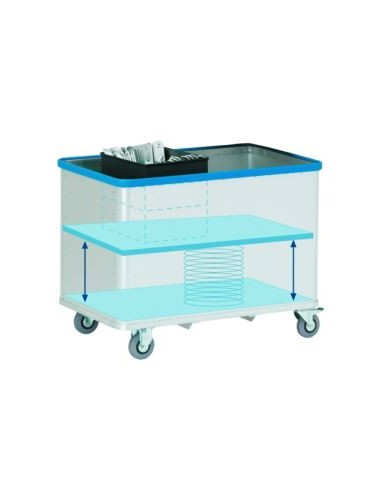 Carro con balda móvil