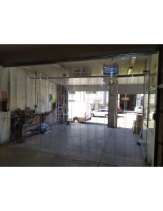 Cortina de lamas de PVC