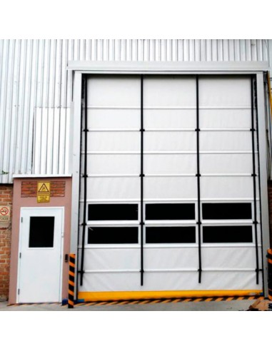 Puerta automática apilable