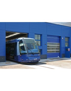 Puerta automática apilable