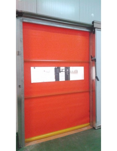 Puerta automática enrollable