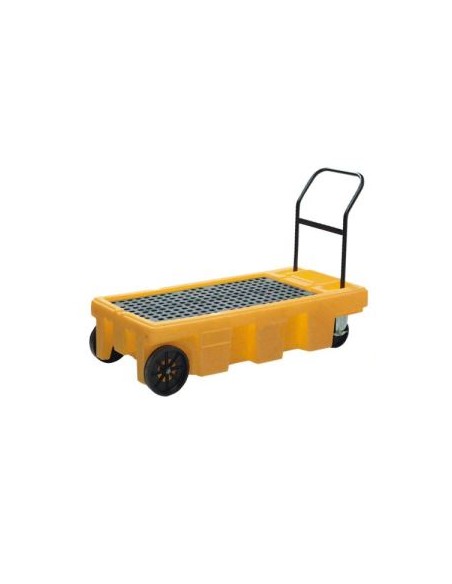 Carro con cubeta colectora de polietileno